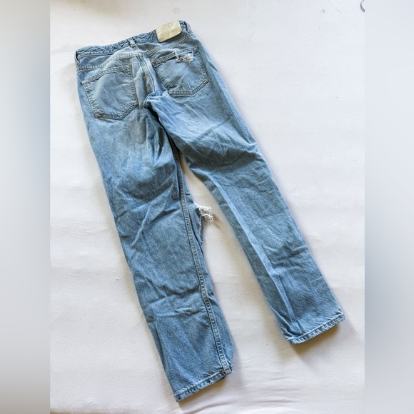 & Denim Distressed Light Blue Jeans size 25 - Picture 2 of 5